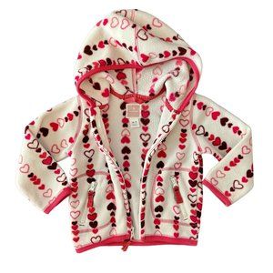 Old Navy 18-24 Months White Fleece Zip Up Cozy Hoodie